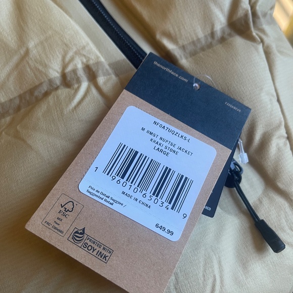 THE NORTH FACE Khaki RMST Nuptse Down Jacket L - Picture 8 of 8